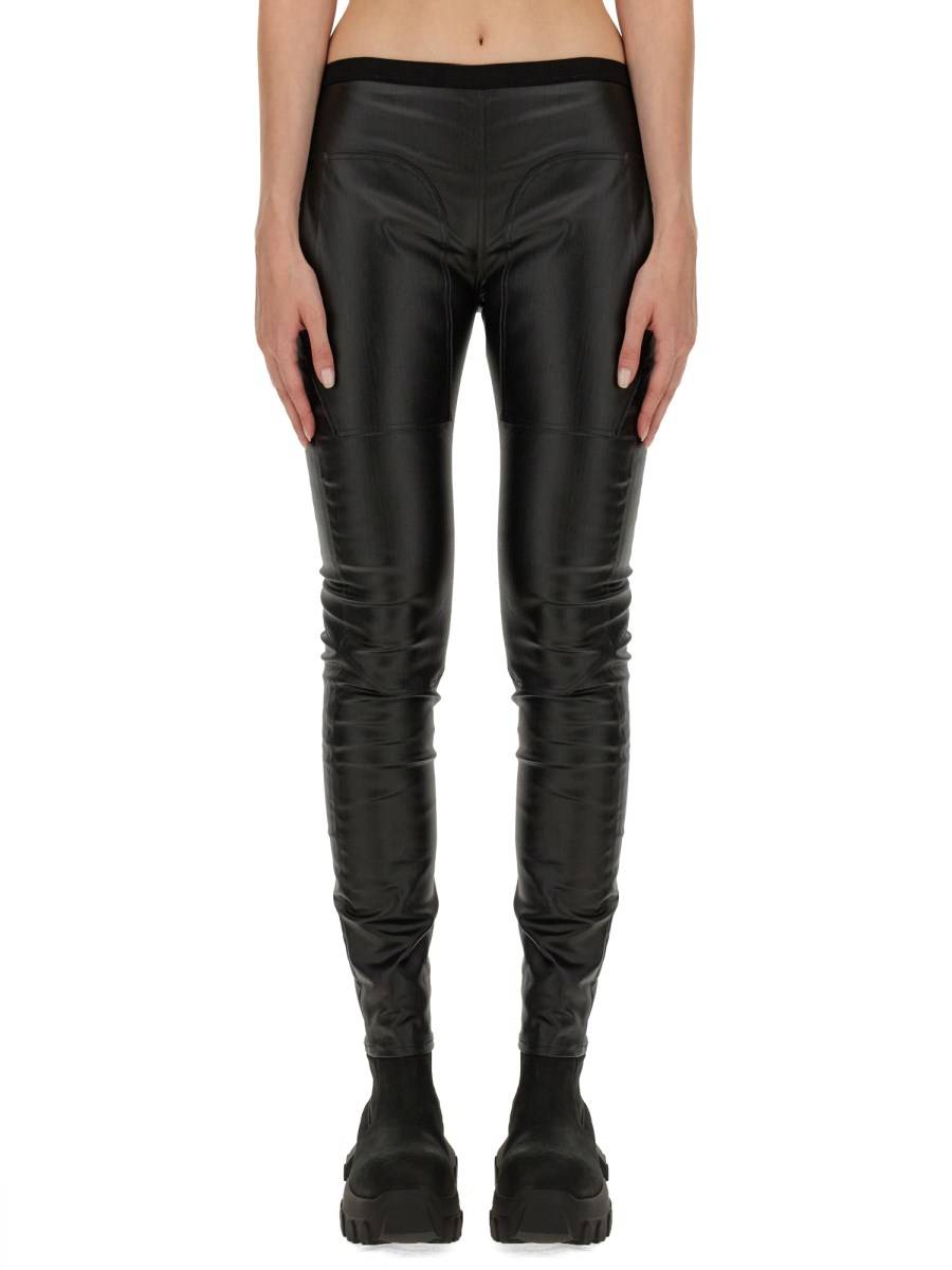 RICK OWENS LEGGINGS IN DENIM DI COTONE
