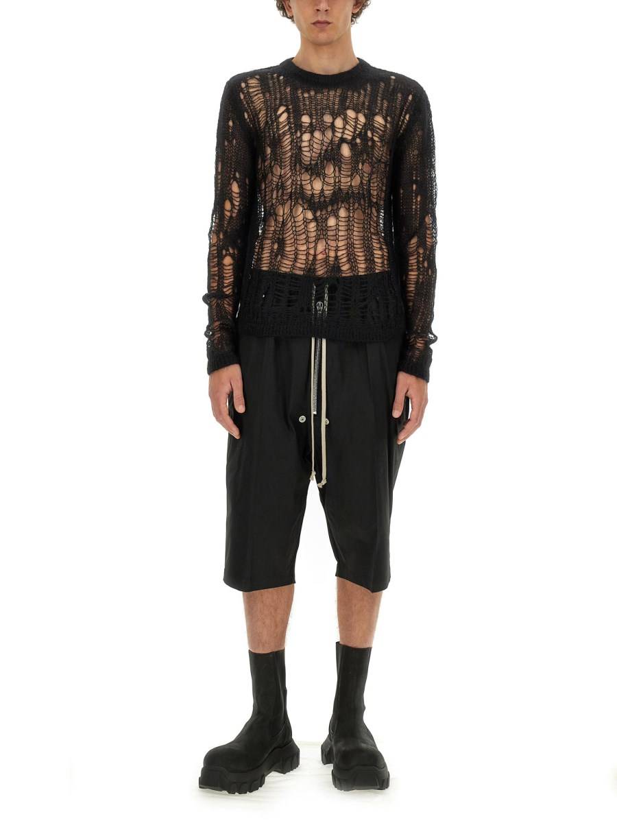 RICK OWENS MAGLIA BIKER A RETE