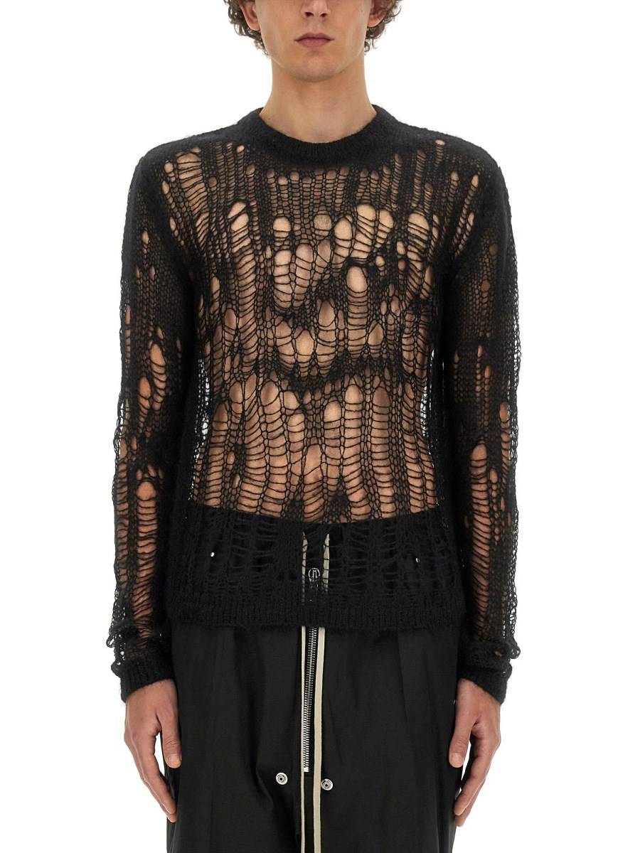 RICK OWENS MAGLIA BIKER A RETE