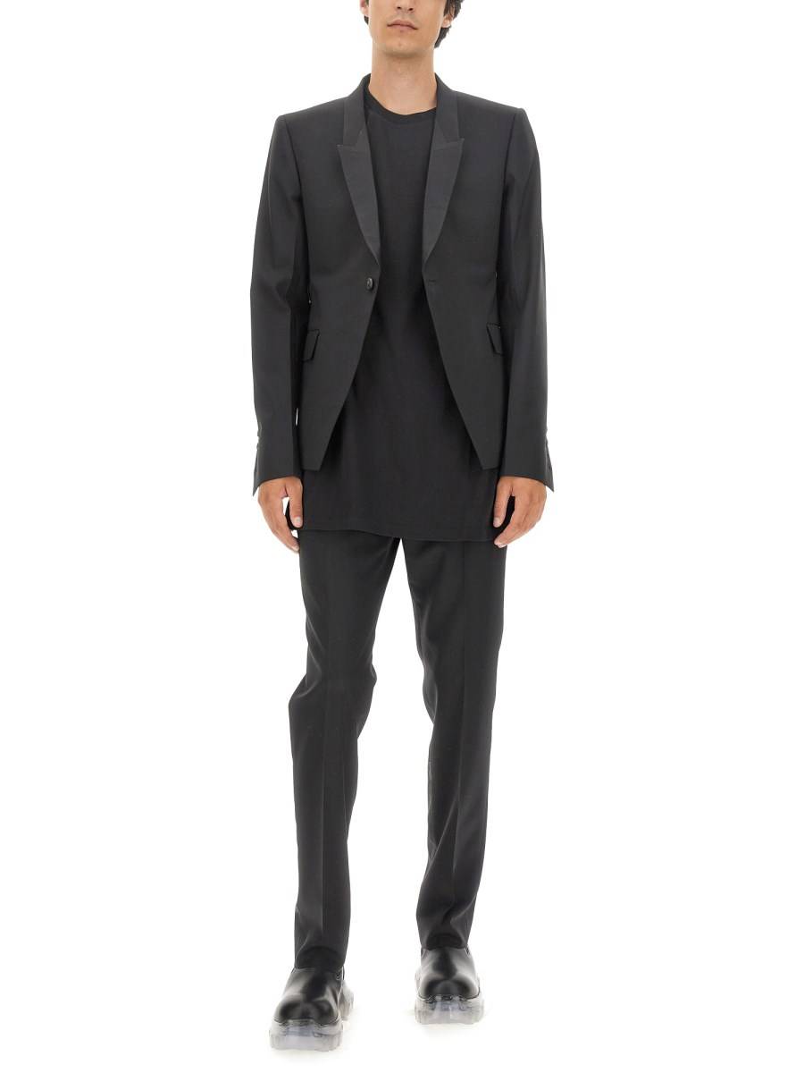 RICK OWENS PANTALONE SLIM FIT IN LANA