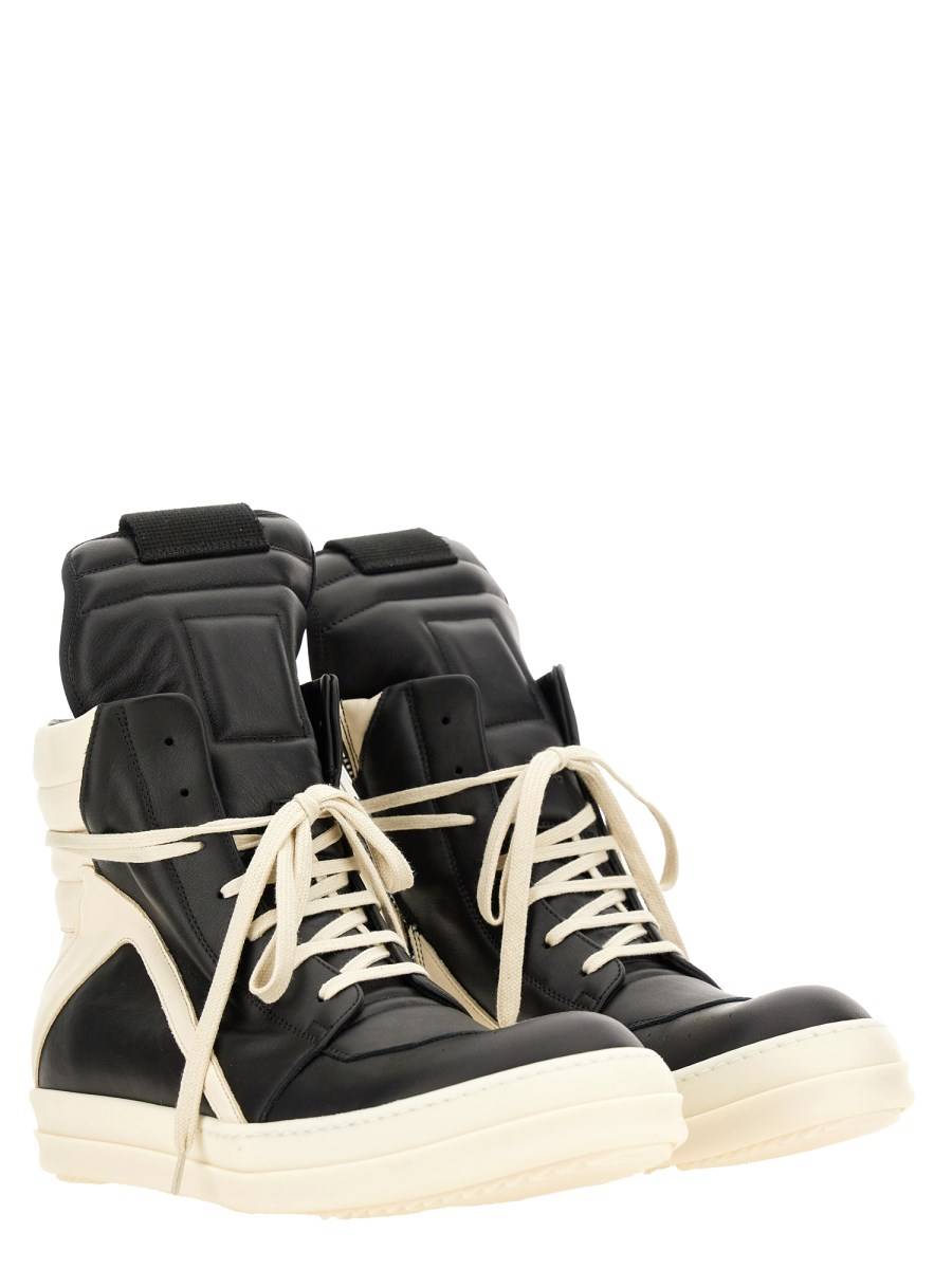 RICK OWENS SNEAKER "GEOBASKET" IN PELLE