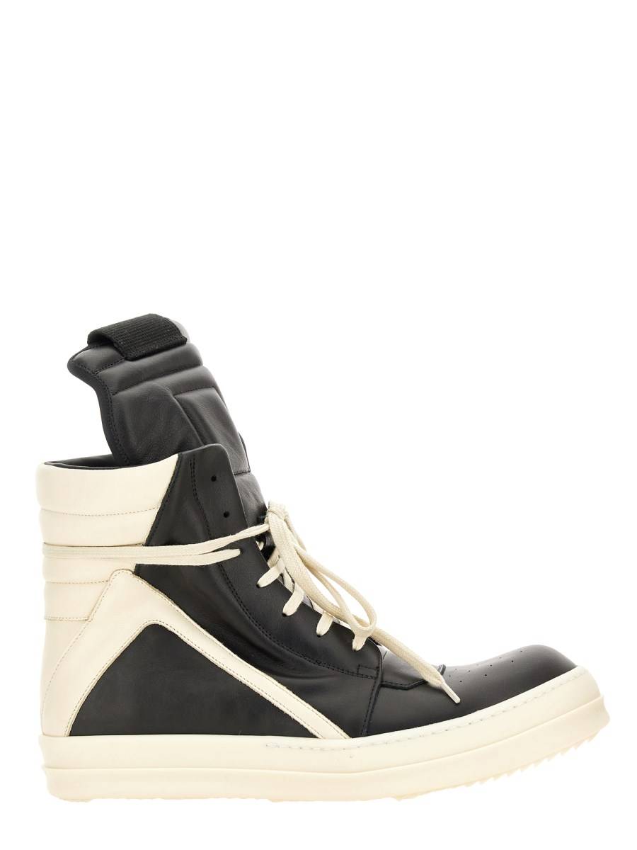RICK OWENS SNEAKER "GEOBASKET" IN PELLE