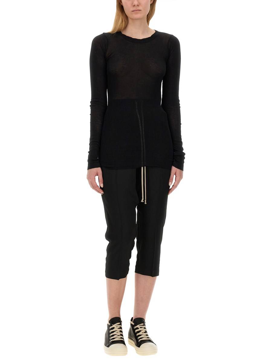 RICK OWENS T-SHIRT IN COTONE