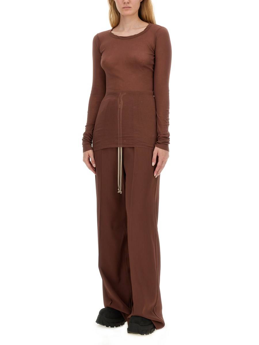 RICK OWENS T-SHIRT IN COTONE