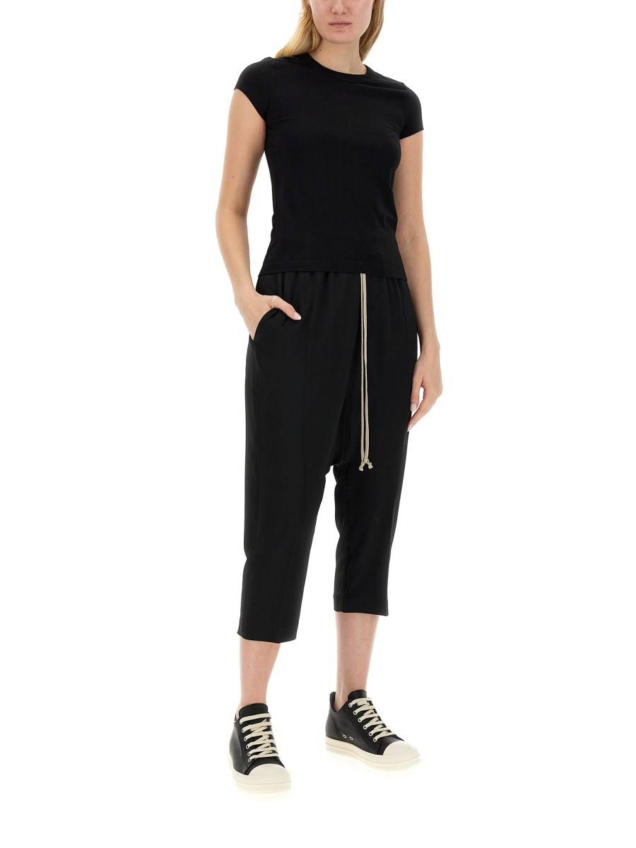 RICK OWENS T-SHIRT IN COTONE