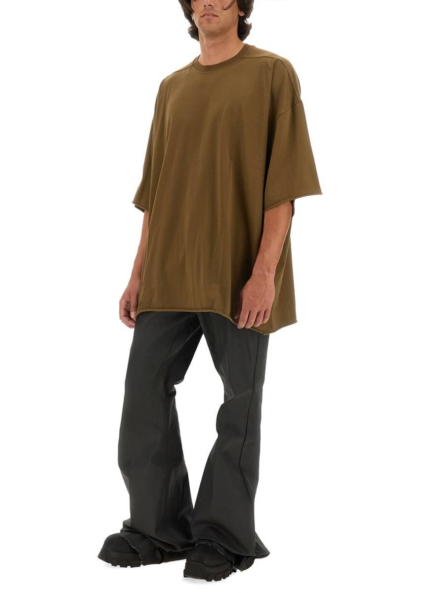 RICK OWENS T-SHIRT IN JERSEY DI COTONE