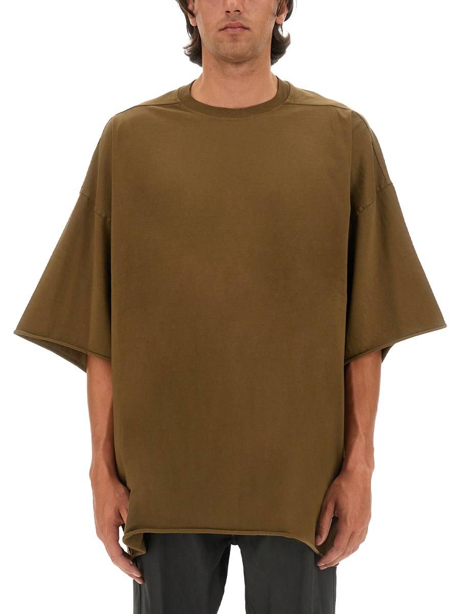 RICK OWENS T-SHIRT IN JERSEY DI COTONE