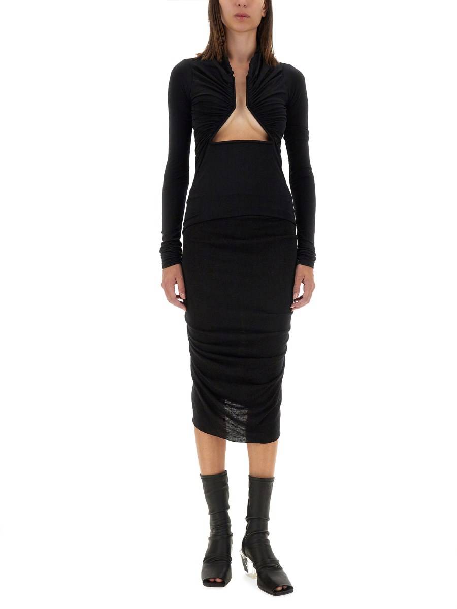 RICK OWENS T-SHIRT PRONG IN NYLON