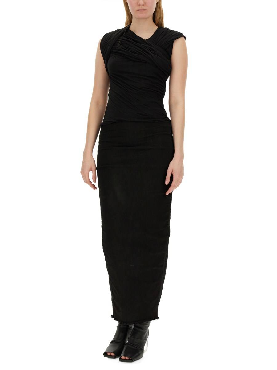 RICK OWENS TOP HARNESS T IN JERSEY DI COTONE