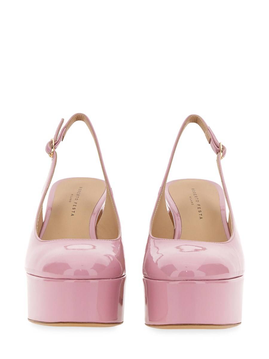 ROBERTO FESTA SLINGBACK AVANA IN VERNICE