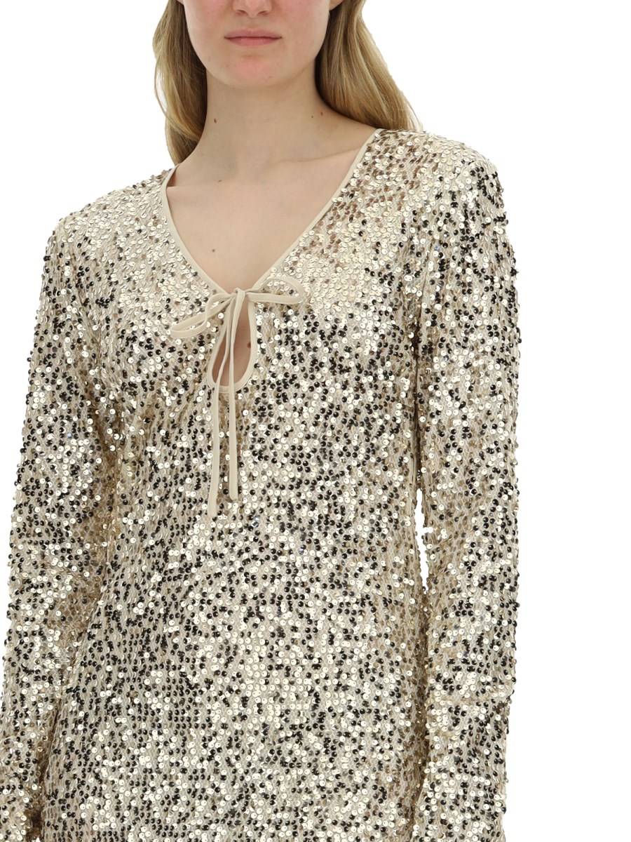 ROTATE BIRGER CHRISTENSEN ABITO CON PAILLETTES