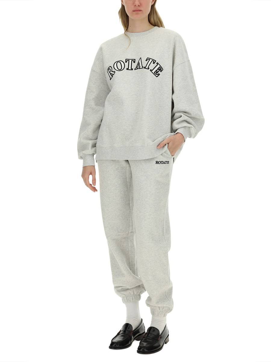 ROTATE BIRGER CHRISTENSEN FELPA CON LOGO IN COTONE