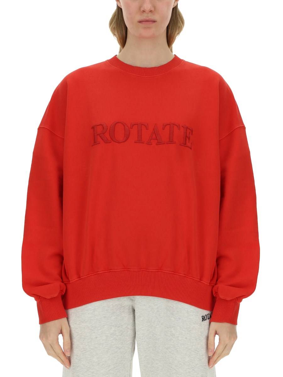 ROTATE BIRGER CHRISTENSEN FELPA CON LOGO IN COTONE