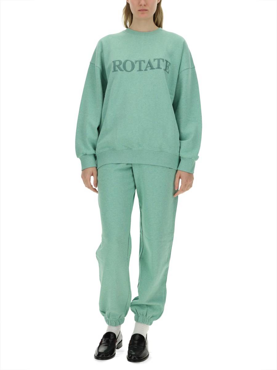 ROTATE BIRGER CHRISTENSEN FELPA IN COTONE CON LOGO