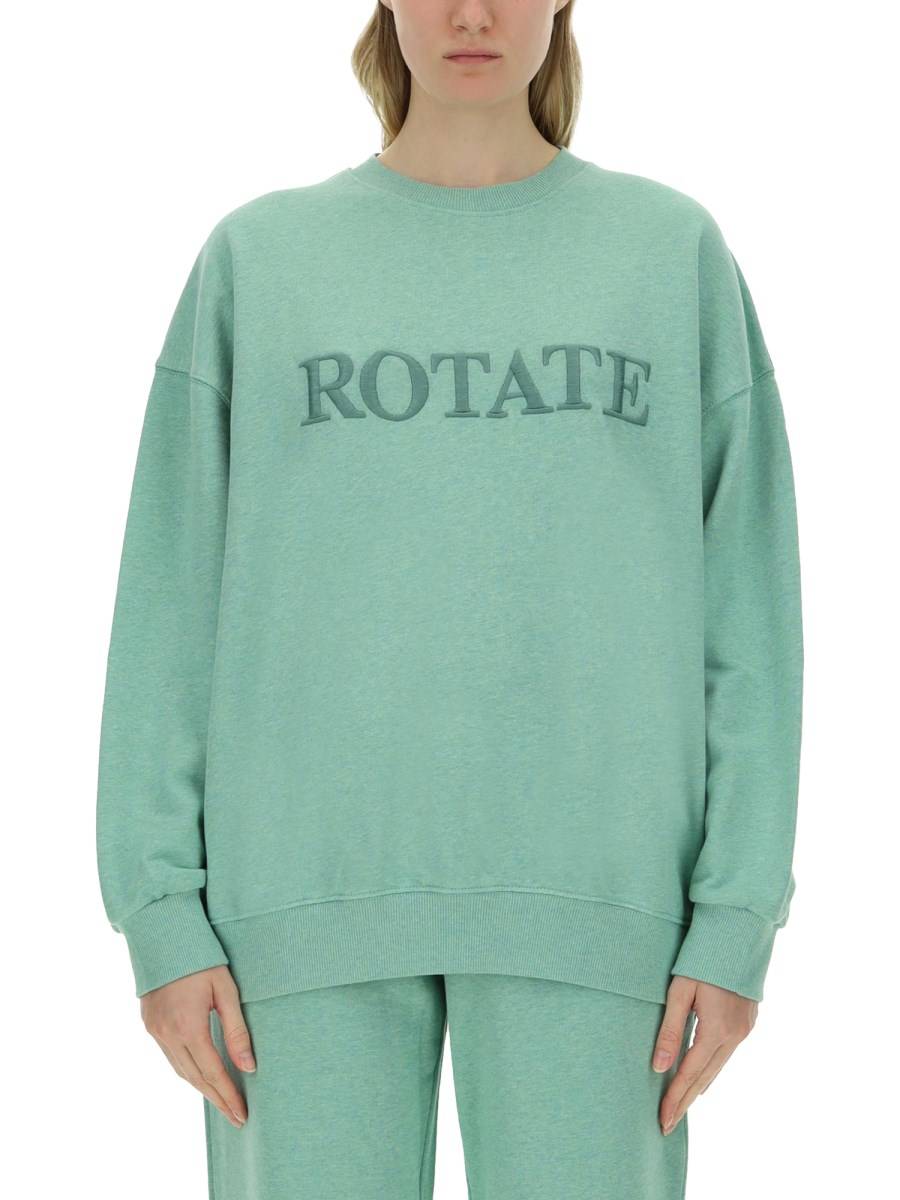 ROTATE BIRGER CHRISTENSEN FELPA IN COTONE CON LOGO