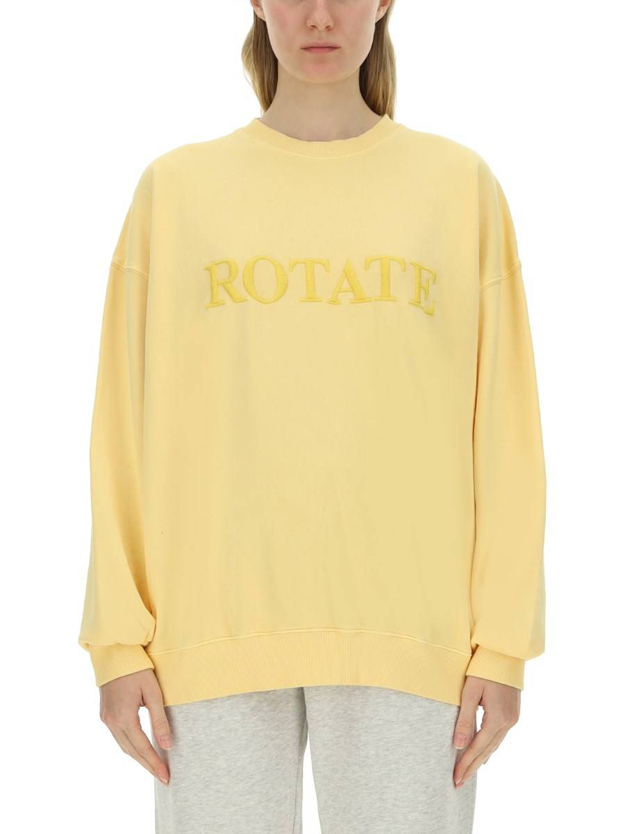 ROTATE BIRGER CHRISTENSEN FELPA IN COTONE CON LOGO