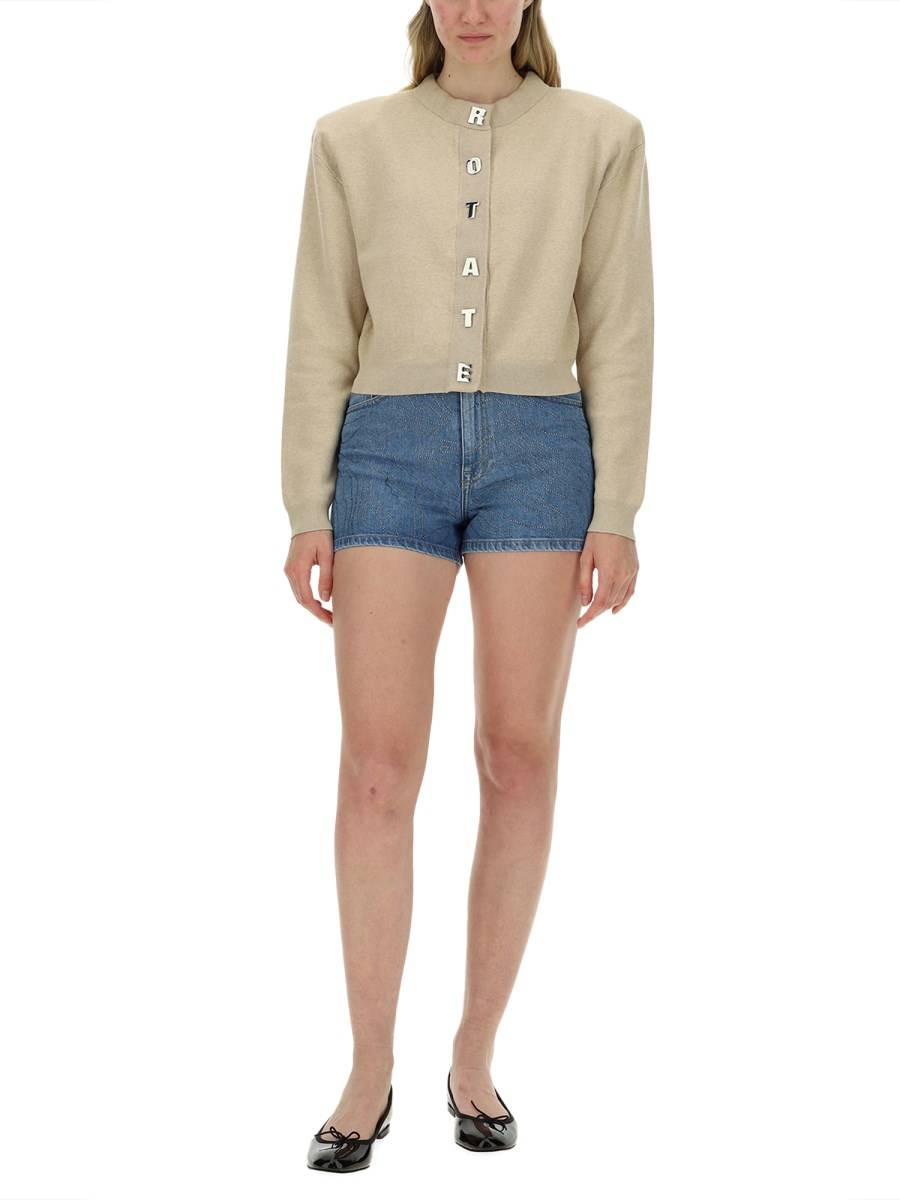 ROTATE BIRGER CHRISTENSEN SHORTS IN DENIM