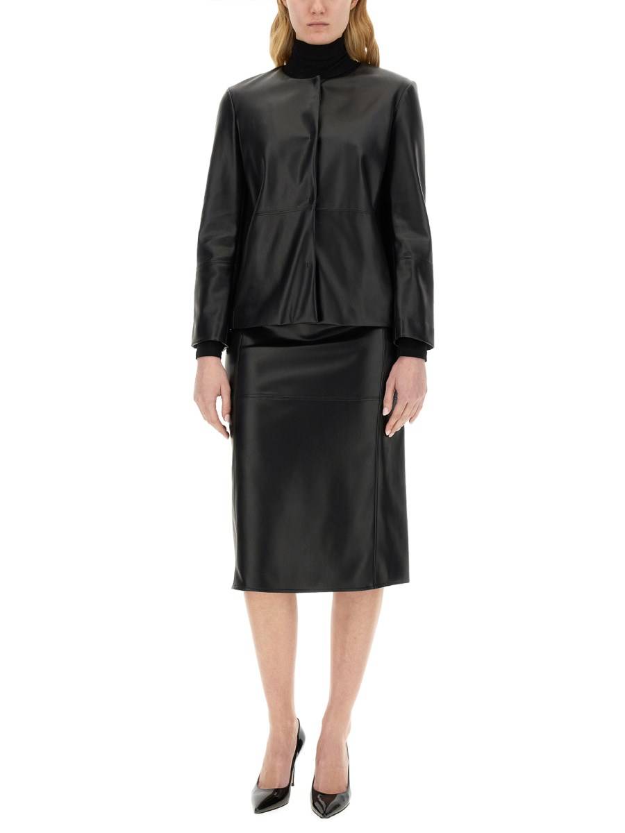 S MAX MARA GIACCA "FESTOSO" IN PELLE