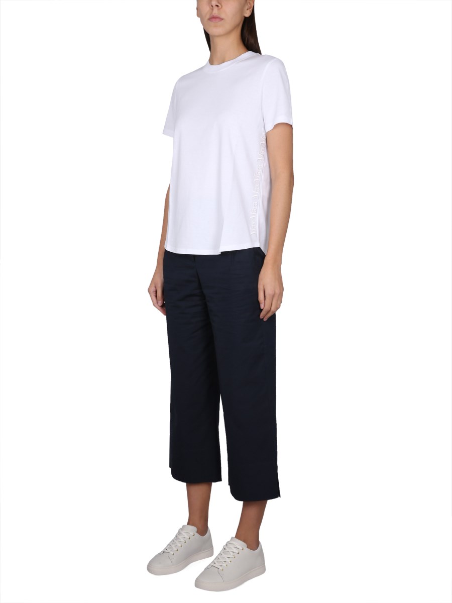 S MAX MARA PANTALONE GATTI WIDE LEG IN COTONE