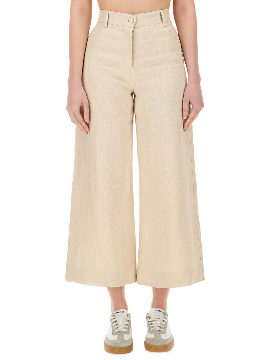 S MAX MARA PANTALONE "LAPO" IN LINO