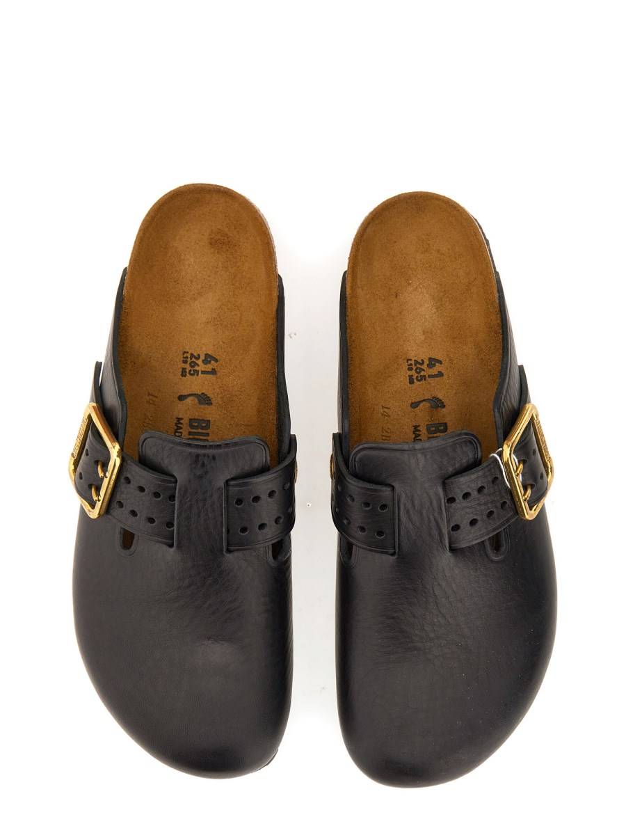 BIRKENSTOCK SABOT BOSTON BOLD GAP IN PELLE NATURALE
