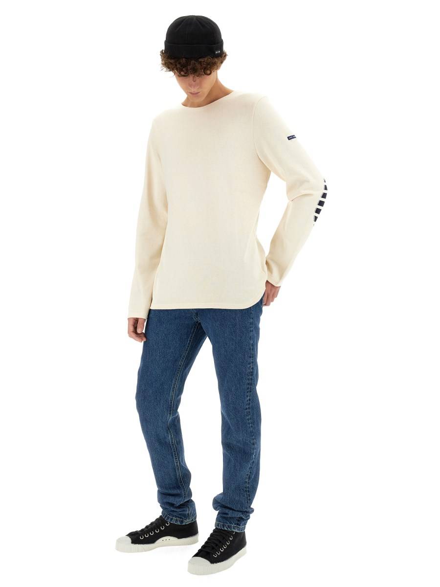 SAINT JAMES T-SHIRT IN COTONE CON PATCH