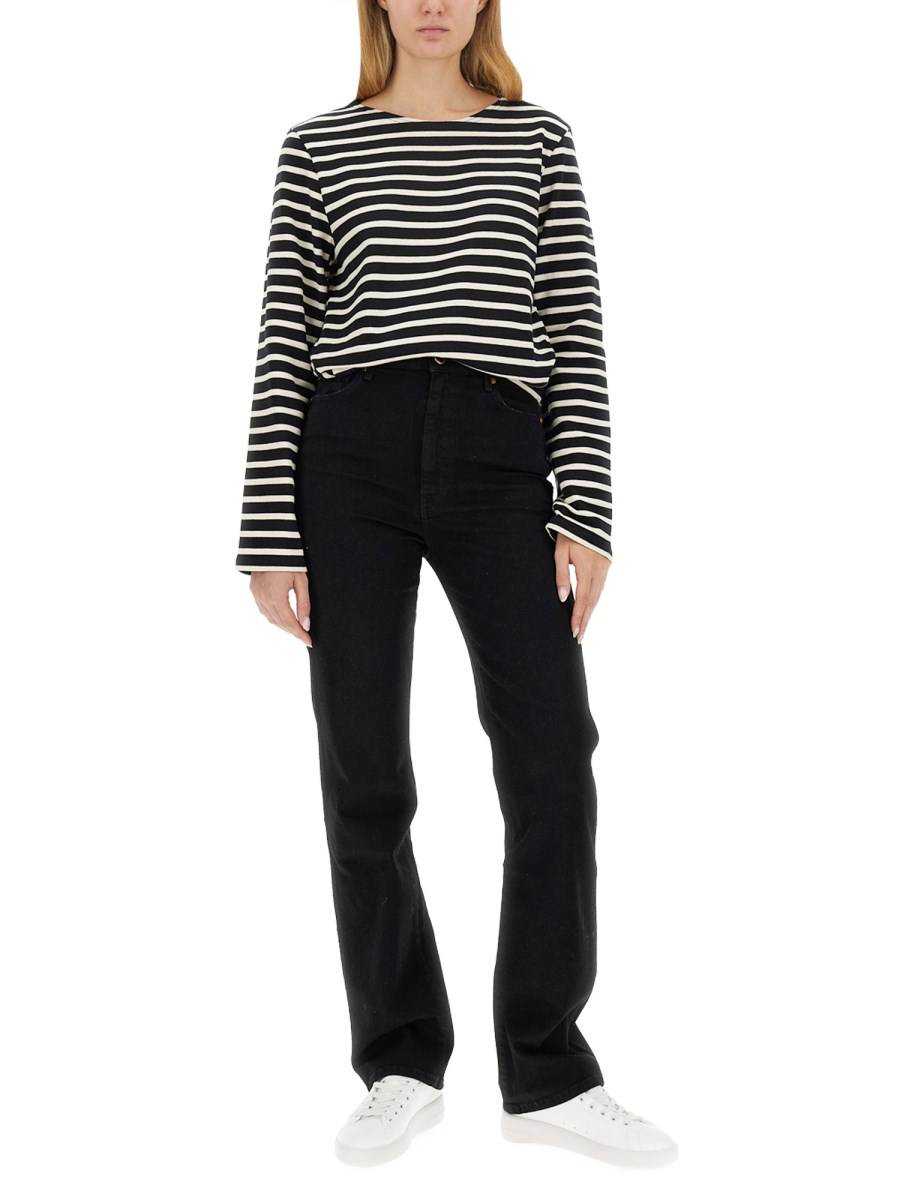 SAINT JAMES T-SHIRT MERIDIEN IN COTONE A RIGHE