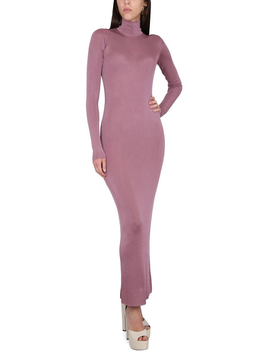 SAINT LAURENT ABITO LUNGO IN VISCOSA