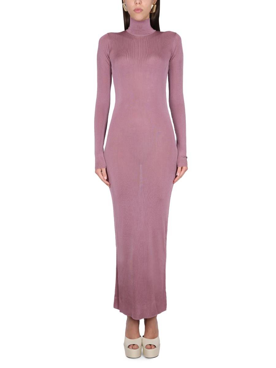 SAINT LAURENT ABITO LUNGO IN VISCOSA