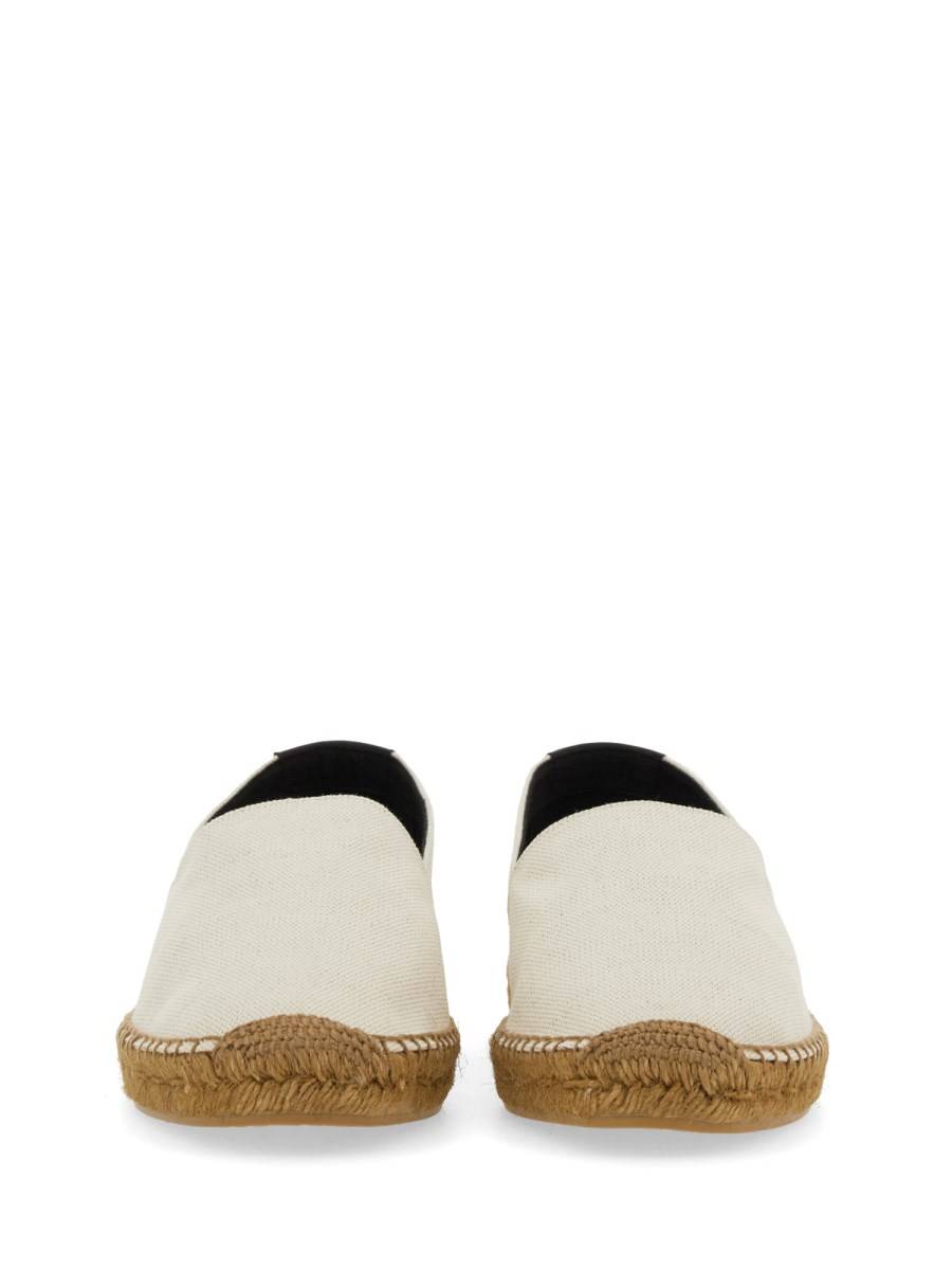 SAINT LAURENT ESPADRILLA IN TELA CON LOGO RICAMATO
