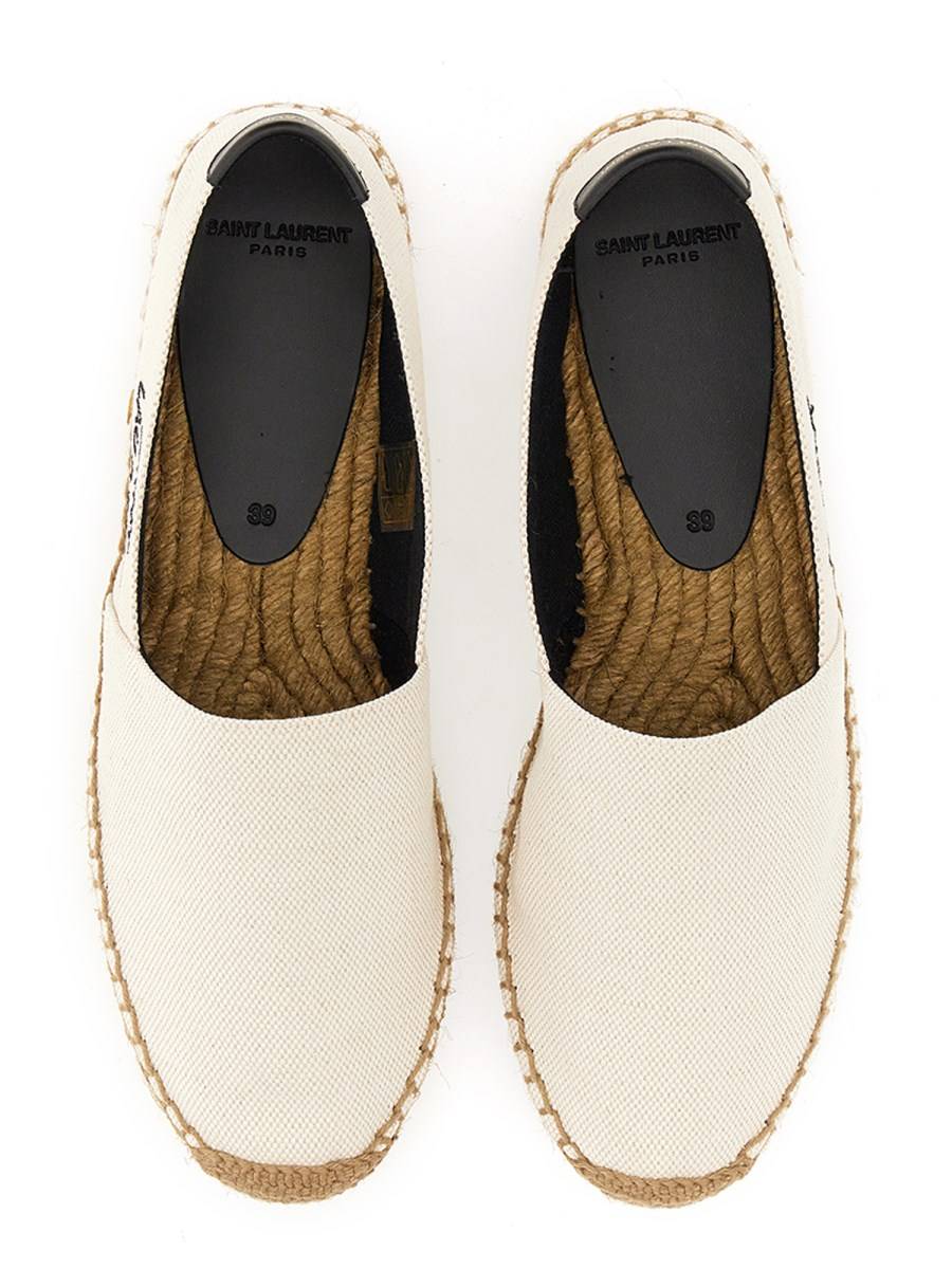SAINT LAURENT ESPADRILLA IN TELA CON RICAMO