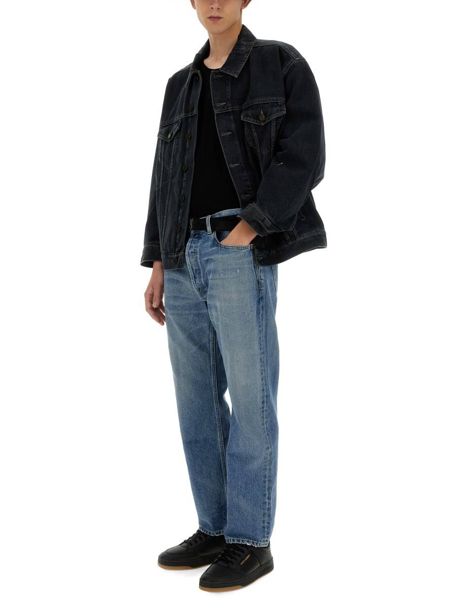 SAINT LAURENT GIACCA DI JEANS OVERSIZE
