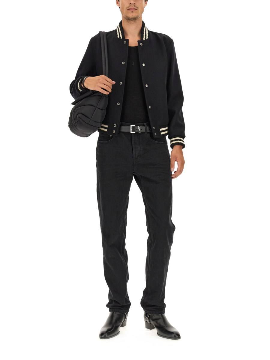 SAINT LAURENT JEANS IN DENIM DI COTONE