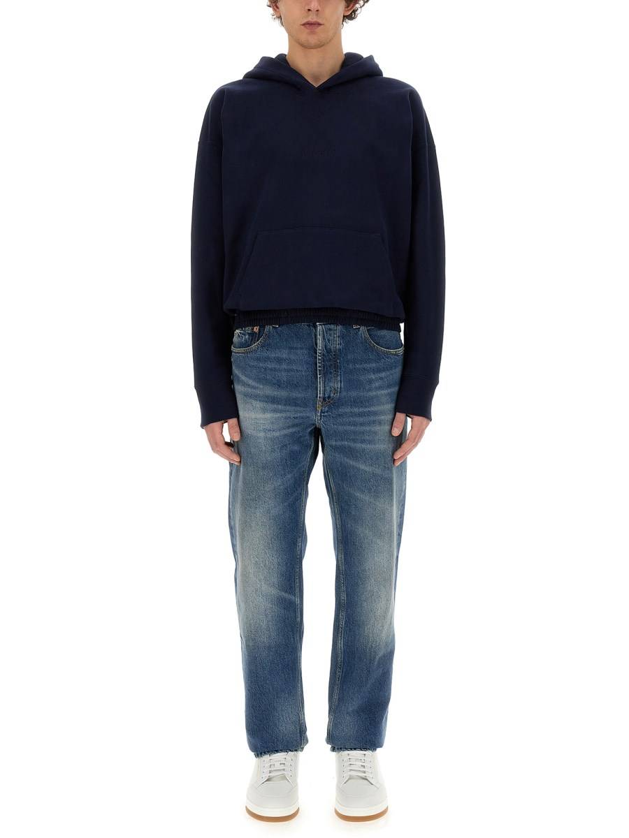 SAINT LAURENT JEANS LARGHI IN DENIM