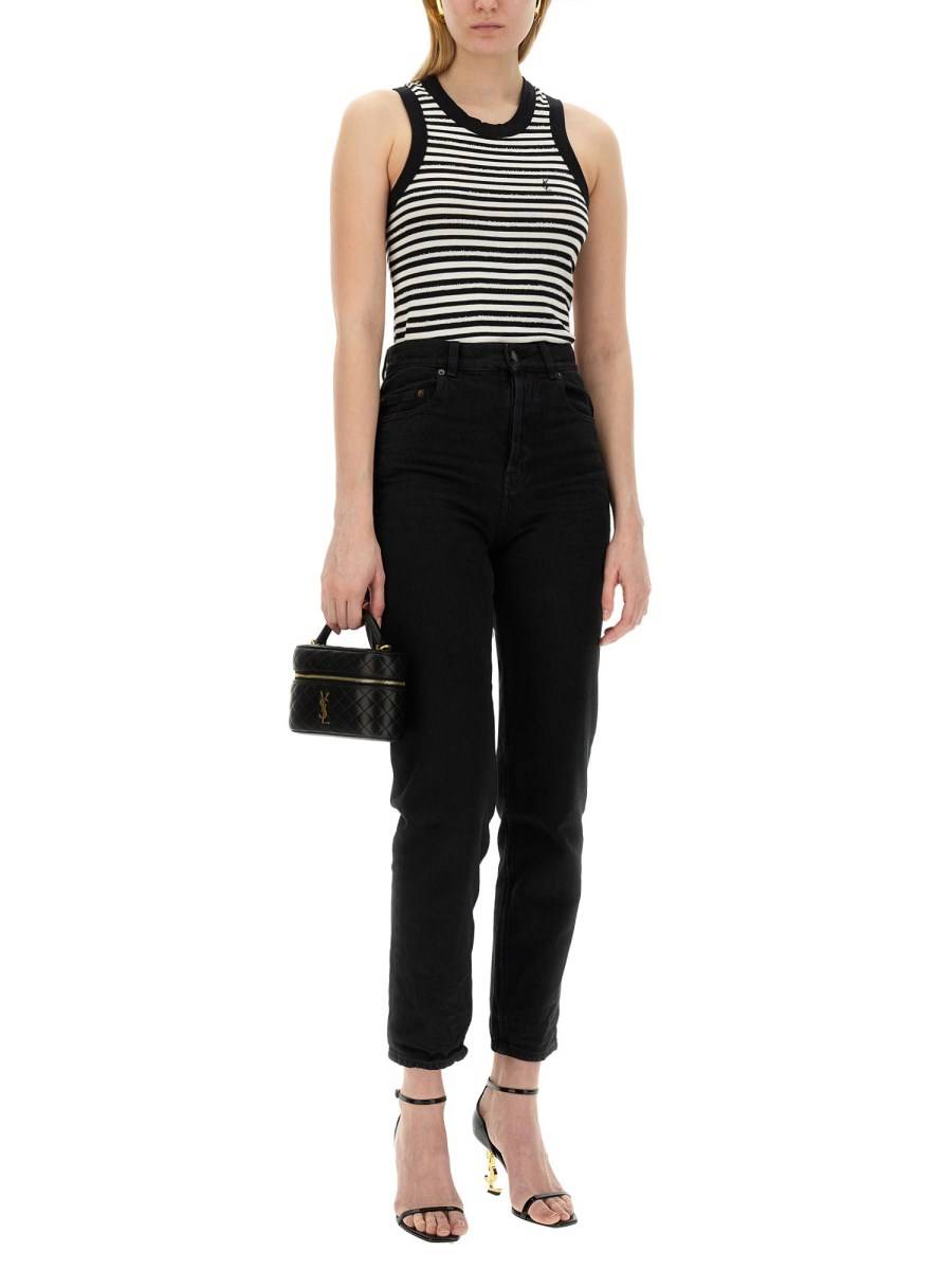 SAINT LAURENT JEANS VANESSA IN DENIM CHARLOTTE