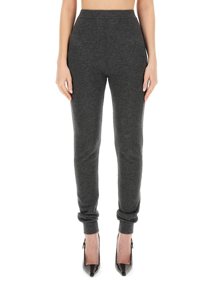 SAINT LAURENT LEGGINGS A VITA ALTA IN CASHMERE