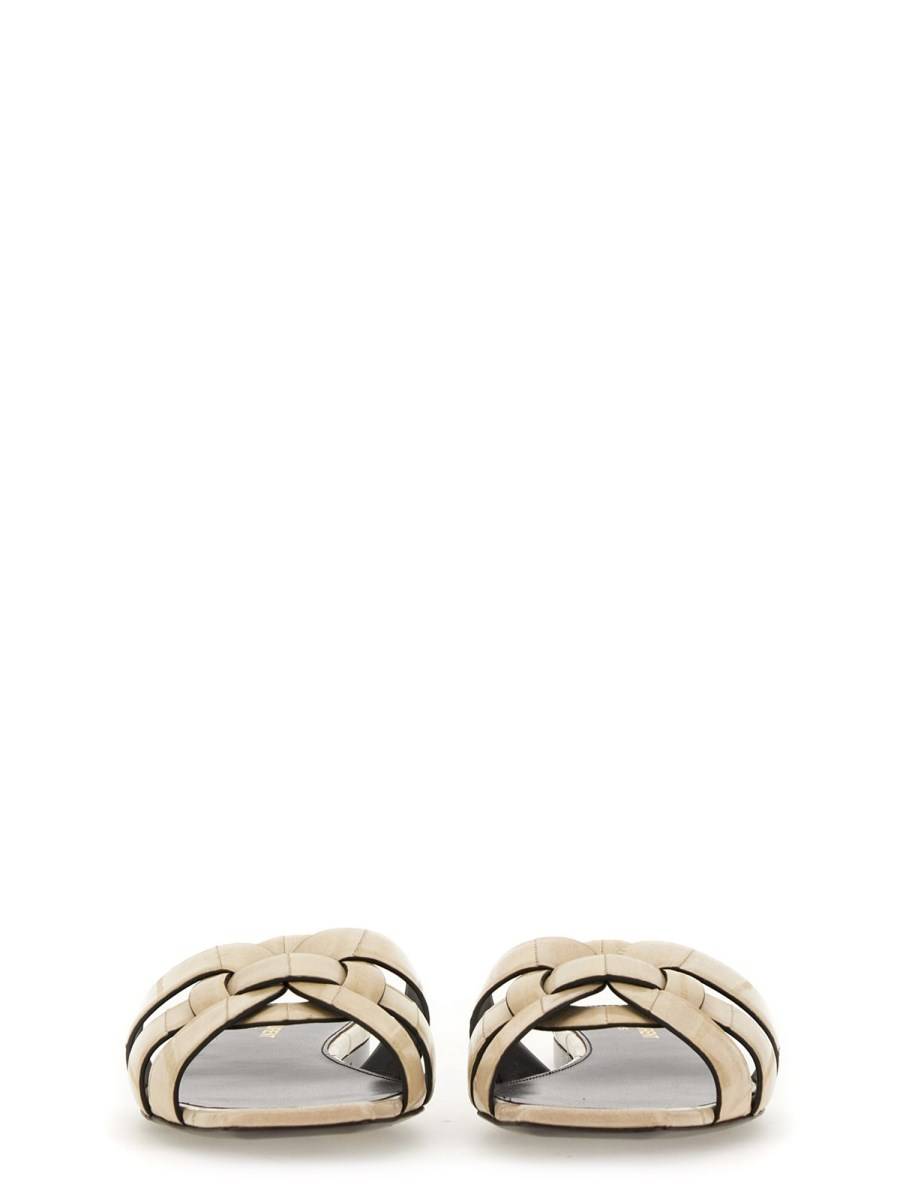 SAINT LAURENT MULE TRIBUTE IN PELLE DI ANGUILLA