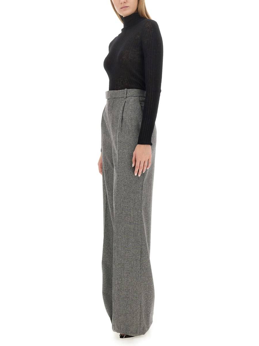 SAINT LAURENT PANTALONE SVASATO IN LANA
