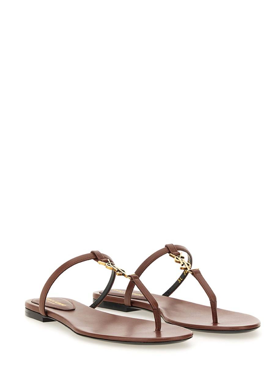 SAINT LAURENT SANDALO "CASSANDRE" IN PELLE