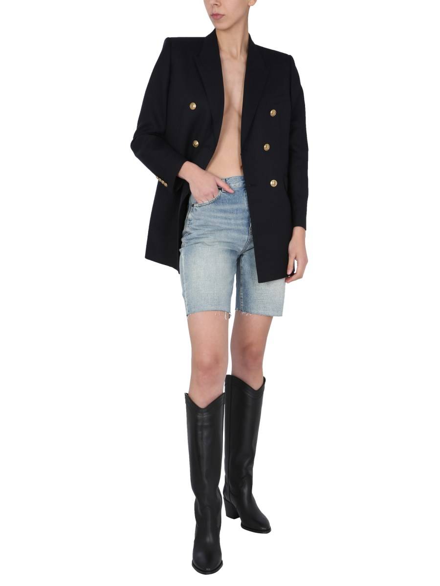 SAINT LAURENT SHORT IN DENIM DI COTONE VINTAGE