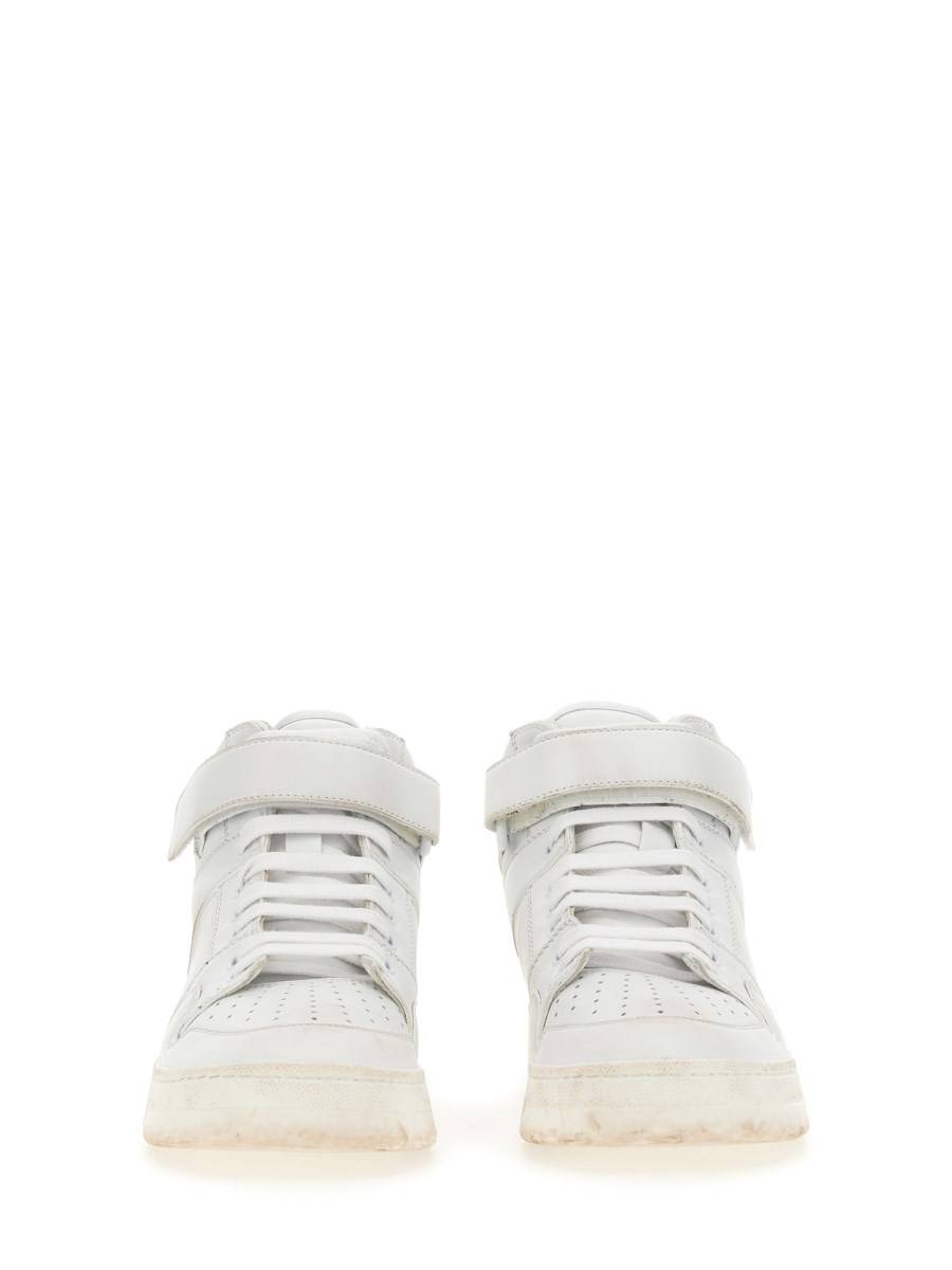 SAINT LAURENT SNEAKERS LAX IN PELLE EFFETTO DÉLAVÉ