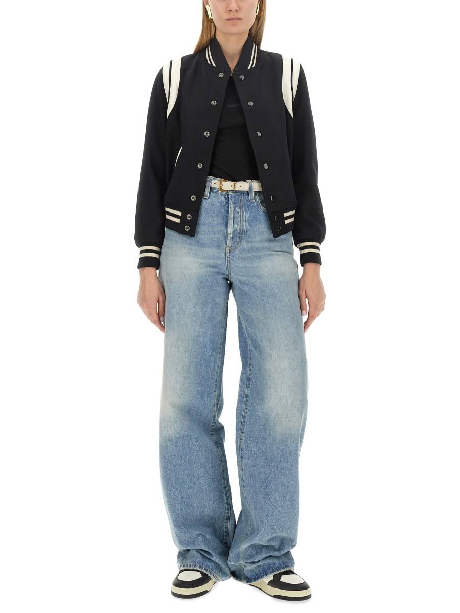 SAINT LAURENT TEDDY IN LANA CON LOGO