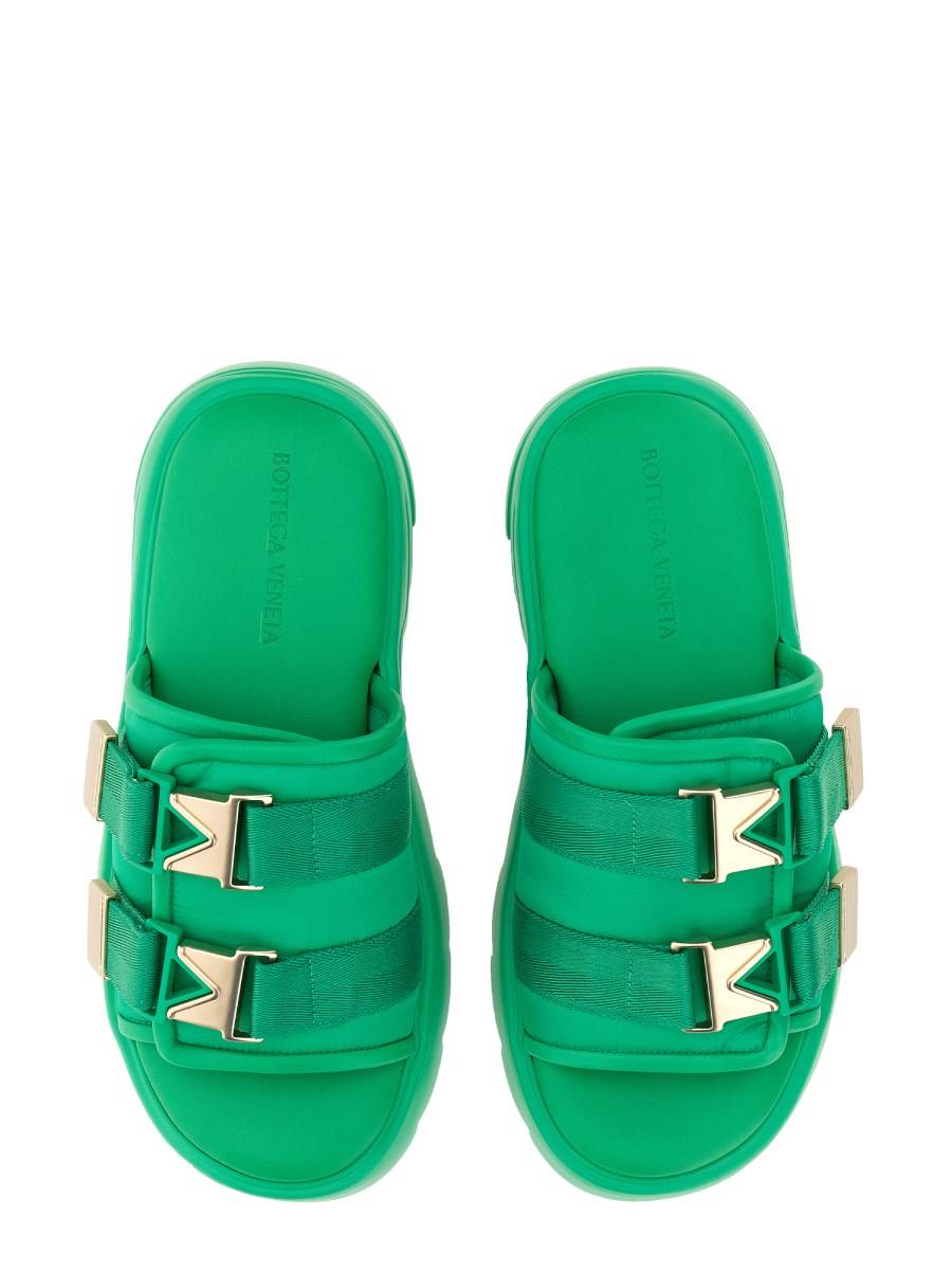 BOTTEGA VENETA SANDALO FLASH IN TESSUTO TECNICO IMBOTTITO