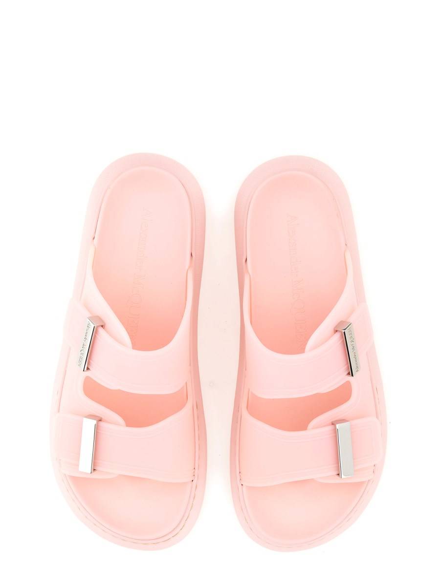 ALEXANDER McQUEEN SANDALO HYBRID OVERSIZE IN GOMMA CON LOGO