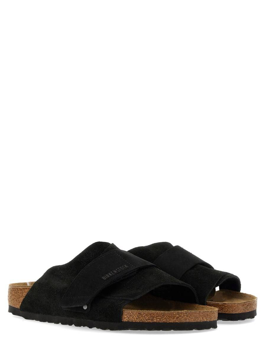 BIRKENSTOCK SANDALO KYOTO IN NABUCK E PELLE SCAMOSCITA