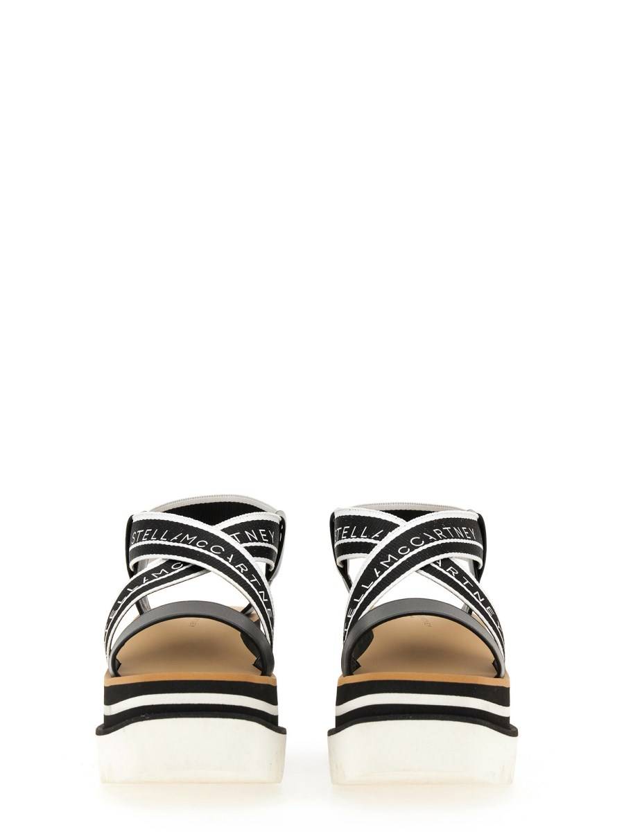 STELLA McCARTNEY SANDALO SNEAK-ELYSE CON PLATEAU A RIGHE