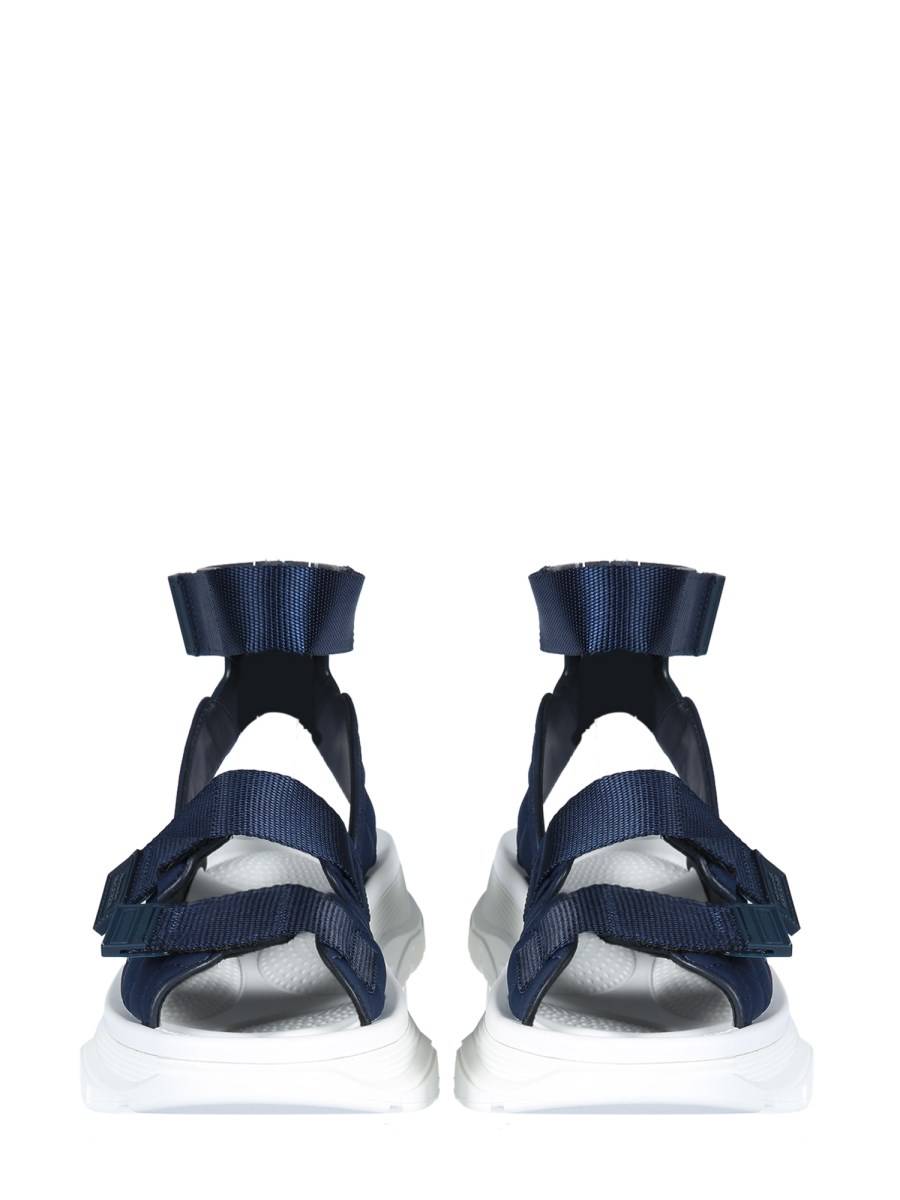 ALEXANDER McQUEEN SANDALO TREAD IN TESSUTO TRAPUNTATO