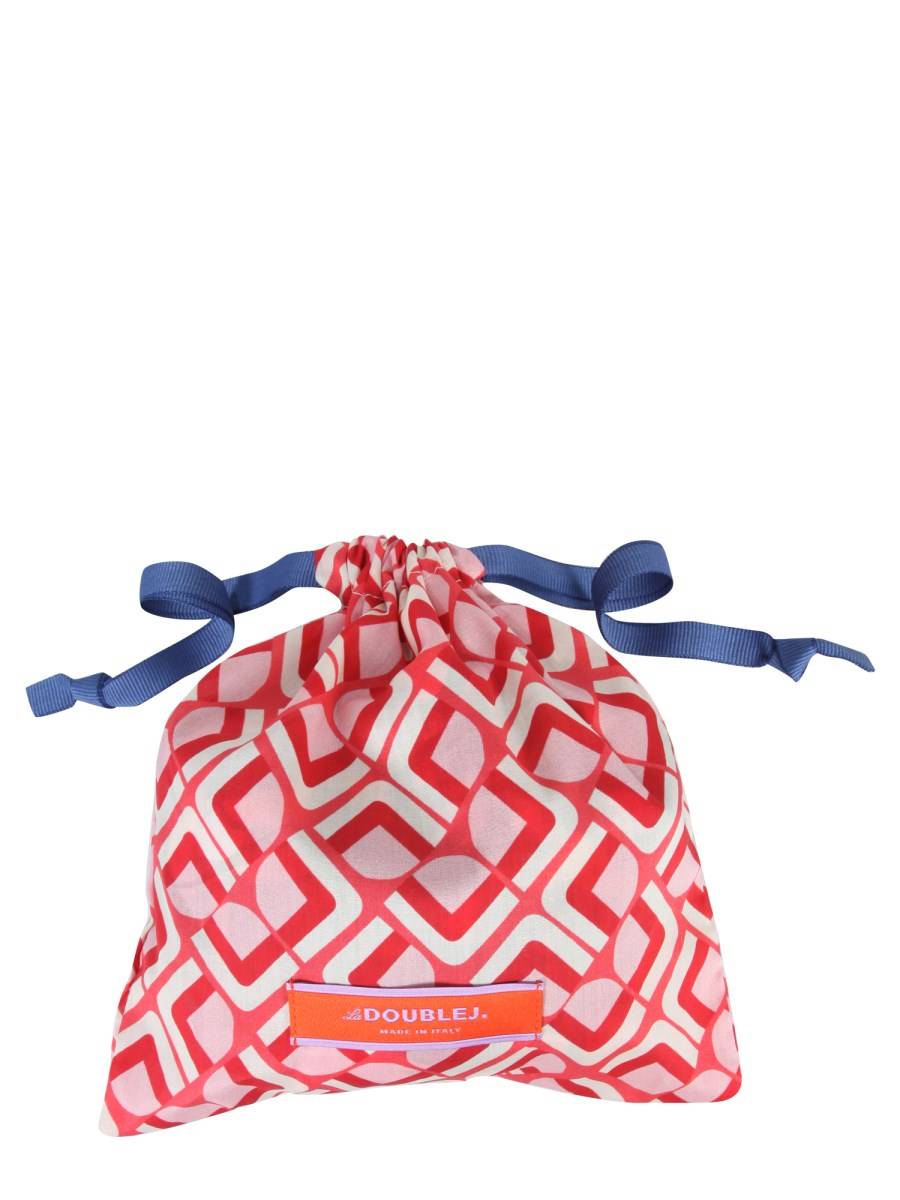 LA DOUBLEJ SCRUNCHIE GIGA IN TWILL DI SETA CON STAMPA