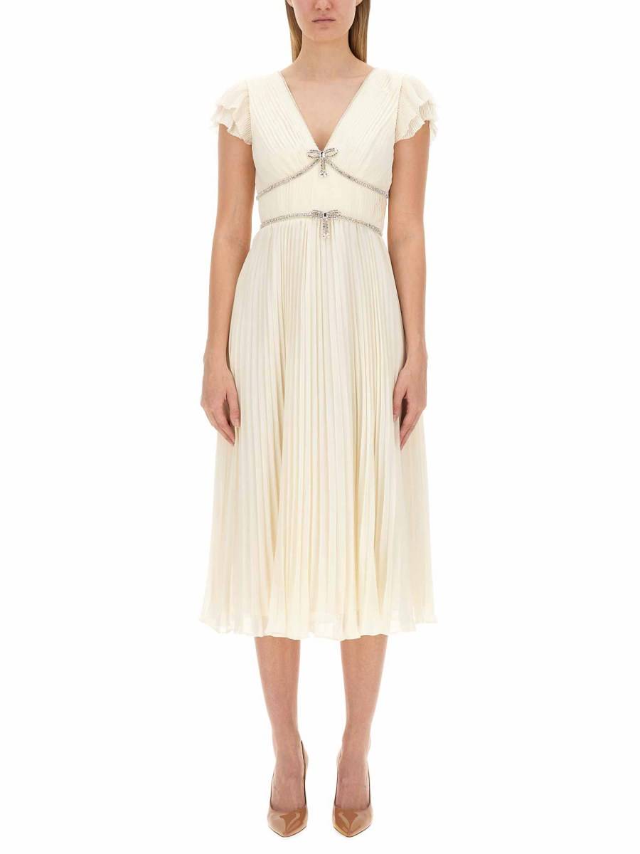 SELF-PORTRAIT ABITO MIDI IN CHIFFON