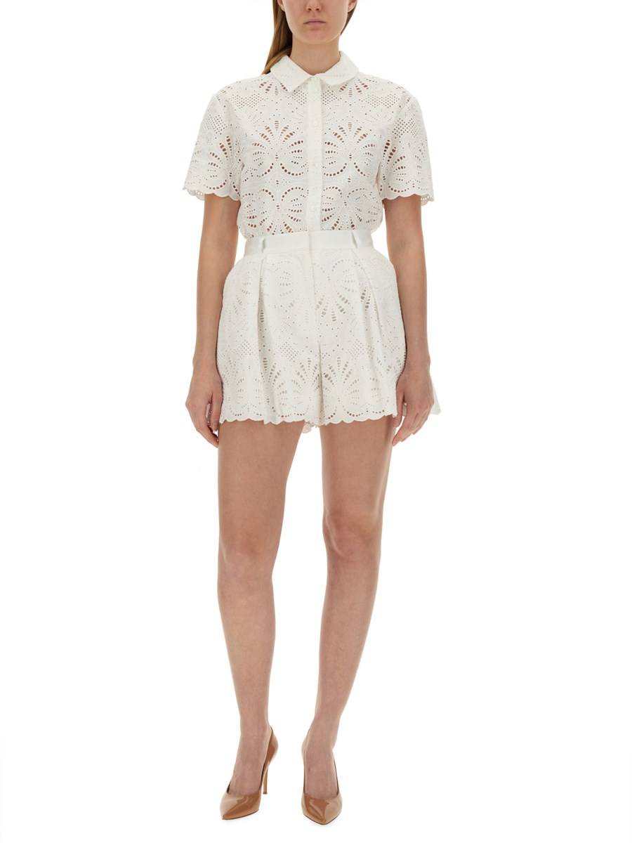 SELF-PORTRAIT TOP IN COTONE